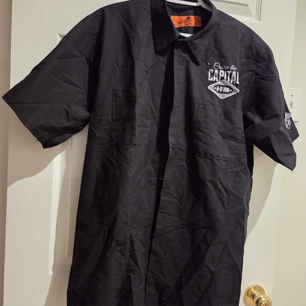 2017 Harley-Davidson RED KAP HD-100 Ottawa National Rally Black Dress Shirt